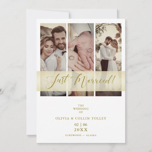 3枚たった今結婚しました手札引用文駆け (正面)