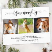 3枚のいけなおもしろいペット写真の定義 シーズンポストカード