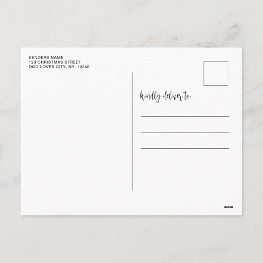 3枚のいけなおもしろいペット写真の定義 シーズンポストカード (裏面)