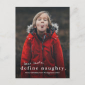 3枚のおもしろい写真いけなのクリスマスを定義 シーズンポストカード (正面)