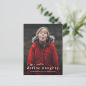 3枚のおもしろい写真いけなのクリスマスを定義 シーズンポストカード (スタンド正面)