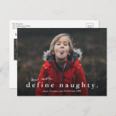 3枚のおもしろい写真いけなのクリスマスを定義 シーズンポストカード (正面/裏面)