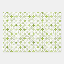 3枚のおもちゃ紙の包装スケッチ