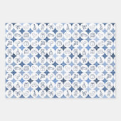 3枚のおもちゃ紙の包装スケッチ ラッピングペーパーシート (正面)