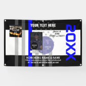 3枚のイメージと7行の文字 横断幕 (横)