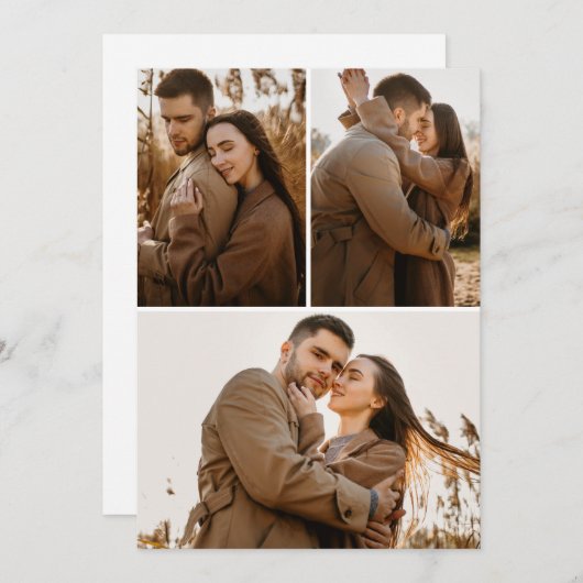 3枚のイメージカード 招待状 (正面/裏面)