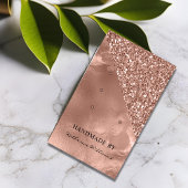 3枚のイヤリングディスプレイカード |バラ金ゴールドとグリッター 名刺