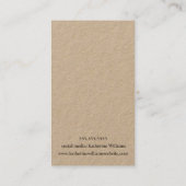 3枚のイヤリングディスプレイカード |ブルゴーニュの水彩 名刺 (裏面)