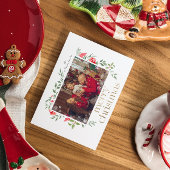 3枚のカスタム金ゴールドメリークリスマスフレーム 招待状