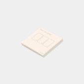 3枚のカードタロットスプレッド(小シンプル、金ゴールド) ポストイット (アングル)