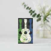 3枚のギターズビジネスカード 名刺 (スタンド正面)