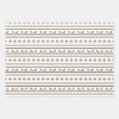 3枚のクリスマステーマ包装紙 ラッピングペーパーシート (正面3)