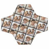 3枚のコラージュ – 千鳥模様 – 黒 サッカーボール (フラット)