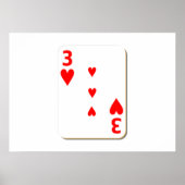 3枚のハート遊のカード ポスター (正面)