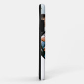 3枚のパーソナライズされたコラージュ家族モノグラム Case-Mate iPhoneケース (裏面/右)