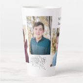 3枚のパーソナライズされたフォトコーヒーマグ カフェラテマグ (正面)