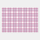 3枚のピンクラップ紙セット ラッピングペーパーシート (正面2)