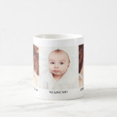 3枚のフォトクリスマスギフトマグfor Aunts コーヒーマグカップ (中央)