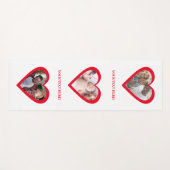 3枚のフォトコラージュと文字ヨガマットを作成 ヨガマット (正面(横))