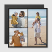 3枚のフォトコラージュ磁気カードの作成 (正面/裏面)