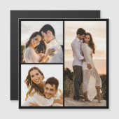 3枚のフォトコラージュ磁気カードの作成 (正面/裏面)