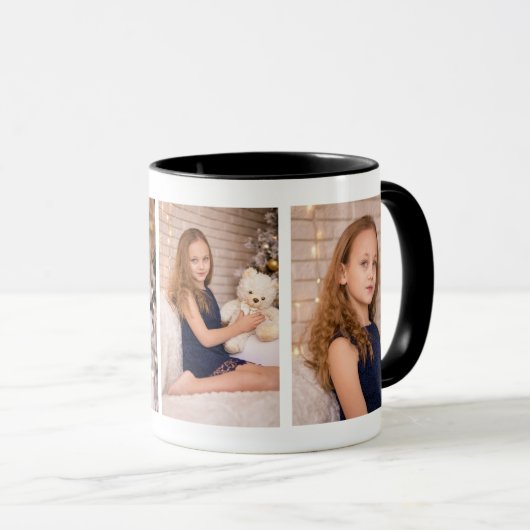 3枚のフォトコラージュ マグカップ (正面右)