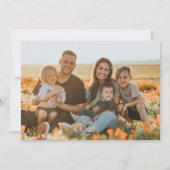 3枚のフォトファミリークリスマスホリデーカード シーズンカード (裏面)