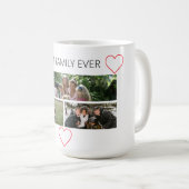 3枚のフォトファミリー コーヒーマグカップ (正面右)