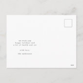 3枚のフォトフレーム家族の休日はがき シーズンポストカード (裏面)