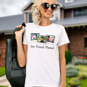 3枚のフォトマザーのパーソナライズされたTシャツ Tシャツ