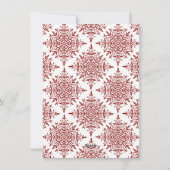 3枚のフォトレッド&ホワイトクリスマス |パーソナライズされた シーズンカード (裏面)