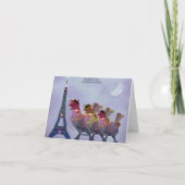 3枚のフランスのな雌鶏カード シーズンカード (裏面)