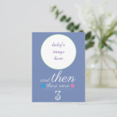 3枚のベビー案内はがき。 案内ポストカード (スタンド正面)