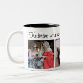 3枚のモダン写エレガント真の花嫁 ツートーンマグカップ (左)