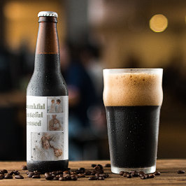 3枚のモダン写真をコラージュ | サンクスギビング ビールラベル