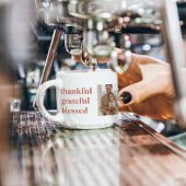 3枚のモダン写真をコラージュ | Happy Thanksgiving エスプレッソカップ