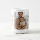 3枚のモダン写真をコラージュ | Happy Thanksgiving コーヒーマグカップ (中央)