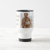 3枚のモダン写真をコラージュ | Happy Thanksgiving Tr トラベルマグ (中央)