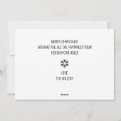 3枚のモダン写真クリスマスカード – 白 シーズンカード (裏面)