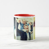 3枚の個人写真 マグカップ (中央)