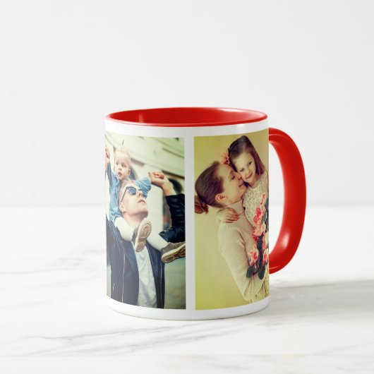 3枚の個人写真 マグカップ (正面右)