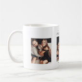 3枚の写パーソナライズされた真のクリスマスマグ コーヒーマグカップ (左)