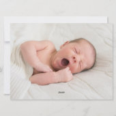 3枚の写真が月の熊の誕生を発表 シーズンカード (裏面)