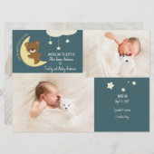 3枚の写真が月の熊の誕生を発表 シーズンカード (正面/裏面)