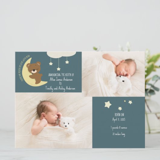 3枚の写真が月の熊の誕生を発表 シーズンカード (スタンド正面)