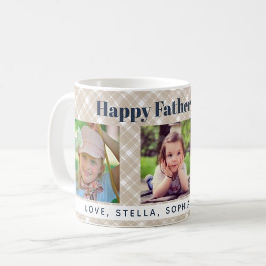 3枚の写真が父の日を彩る コーヒーマグカップ (正面左)