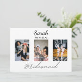 3枚の写真が私の花嫁の提案になる 招待状 (スタンド正面)