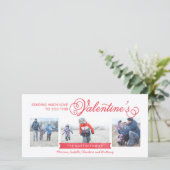 3枚の写真でバレンタインデーのカード シーズンカード (スタンド正面)