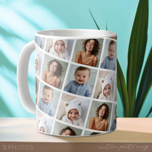 3枚の写真で作るオリジナルフォトコラージュ コーヒーマグカップ