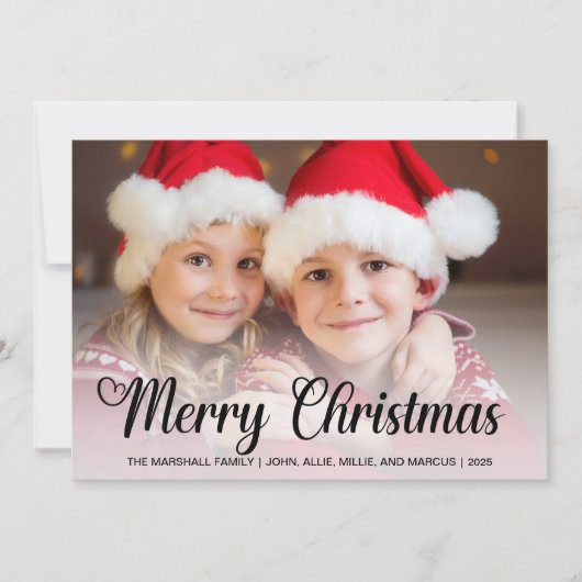 3枚の写真で作るメリークリスマス2025  シーズンカード (正面)
